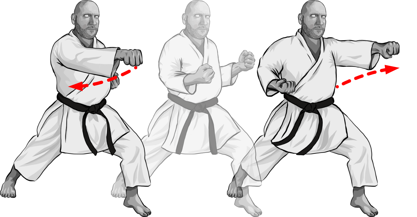 Hikite (Pulling hand or retracting hand)